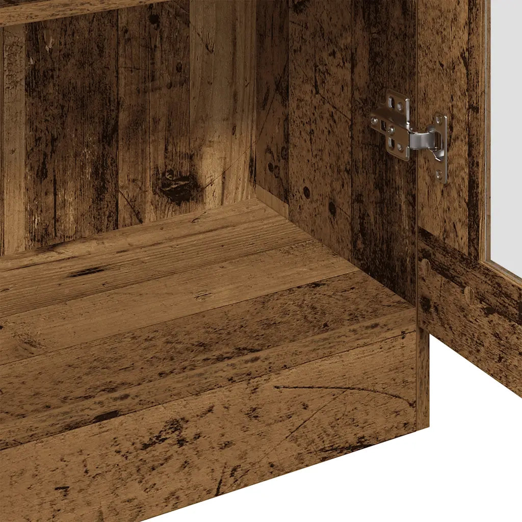 Credenza Alta Legno Antico 82,5x30,5x150 cm in Truciolato 3318718