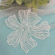 Decorazioni per Abbigliamento e Borse - 2 Pezzi - Applicazioni Decorative - Ideali per Matrimoni - Diametro 15 cm - Poliestere - Per Abito e Borse - Applicazione