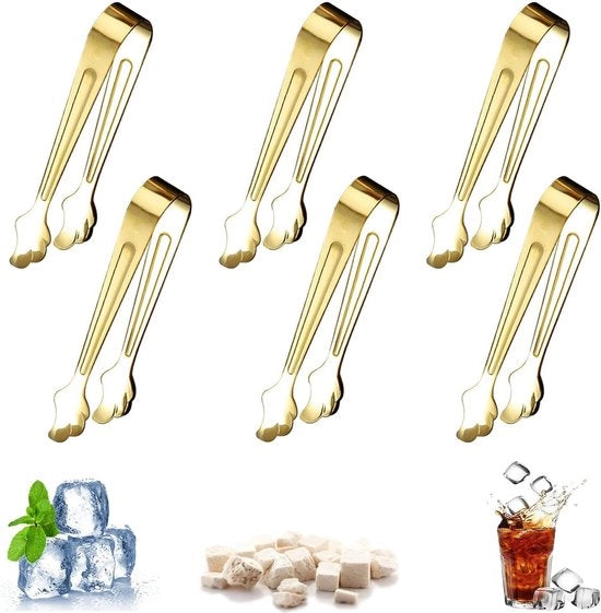 Stecchi di zucchero in acciaio inox - Tanti spessi bastoncini di zucchero per feste, caffè freddo, zucchero dorato