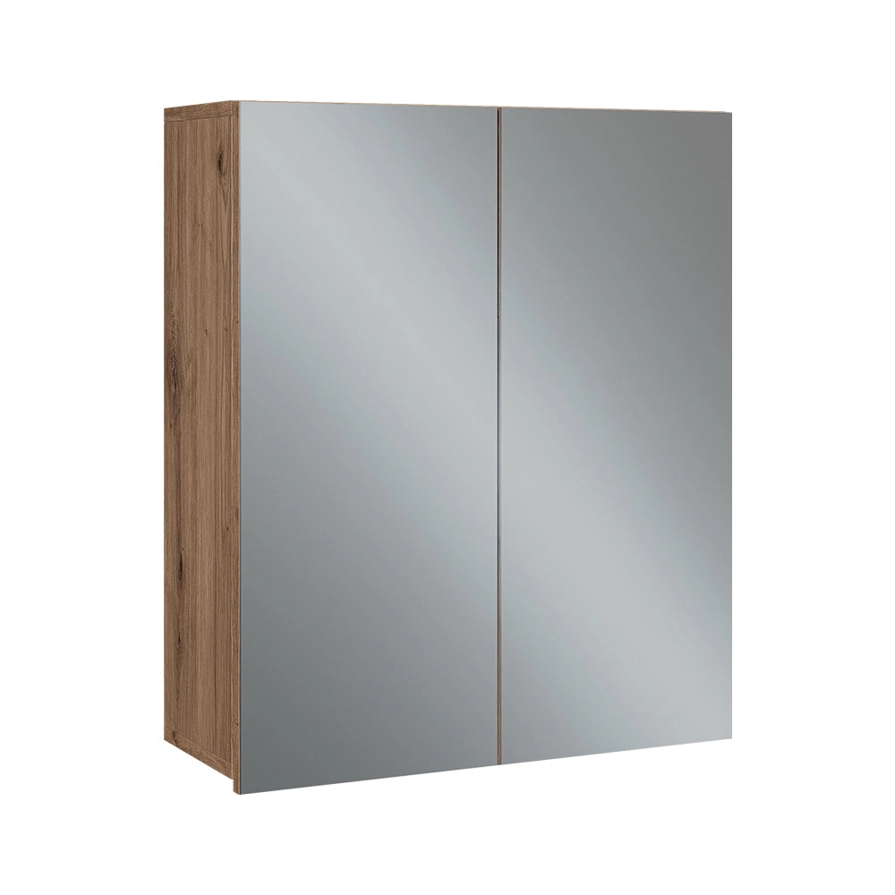 Vicco Specchio contenitore bagno Artigiano 60 x 70 cm con 3 scomparti chiusi