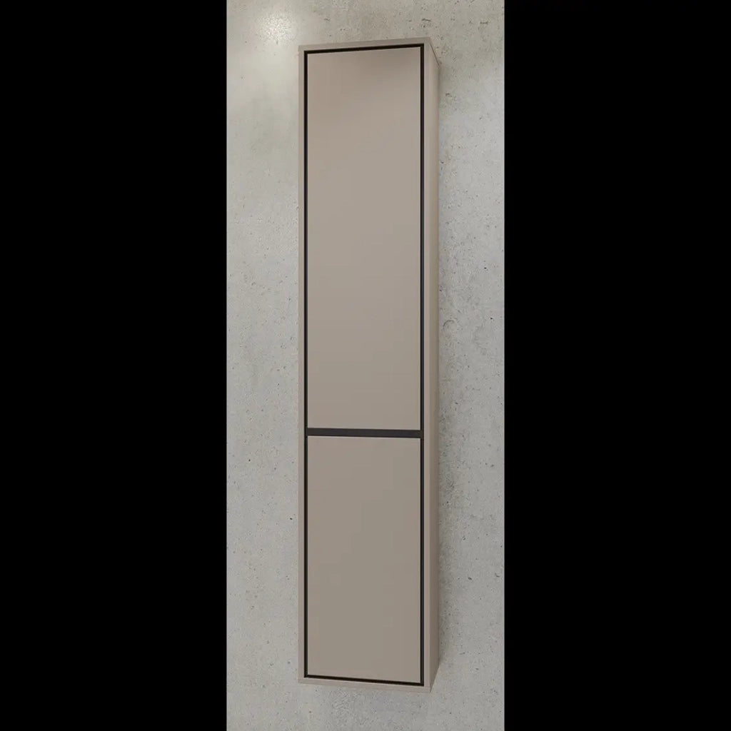 Colonna sospesa per il bagno collezione GOBI, colore marrone.