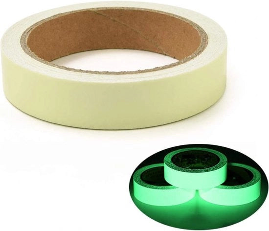 Tappetino luminoso a persistenza - 1,5cm*10M - Sicurezza - Tappetino luminescente - Marcatura - Tappetino fluorescente - Verde neon - Tappetino a persistenza luminosa