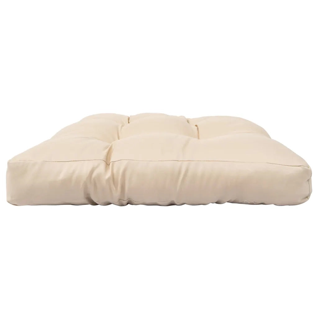 Ottomana da Giardino a Pallet con Cuscino Sabbia Legno Marrone 277440