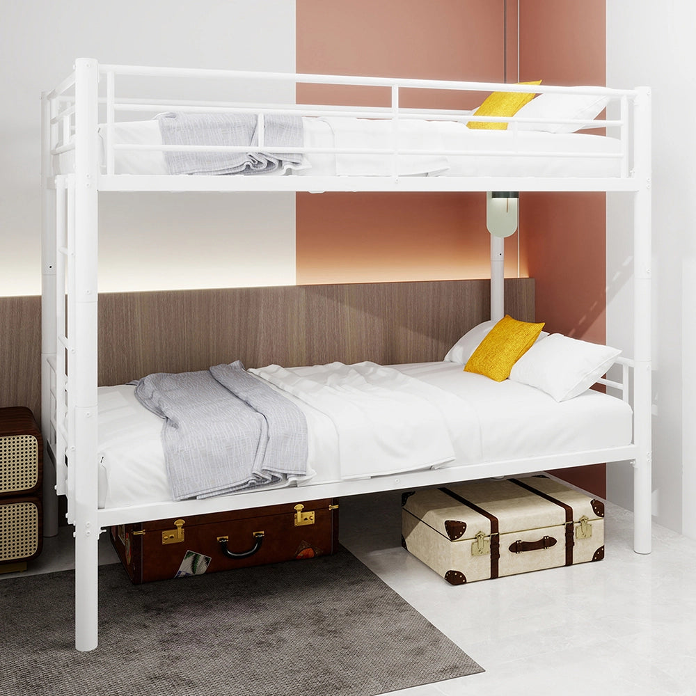 Letto metallico Twin su Twin - Xylo - struttura robusta, senza rete