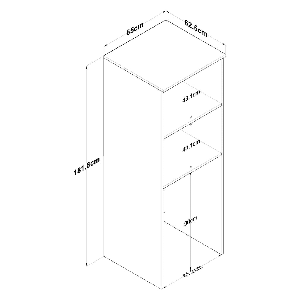 Set Ripostiglio Schianno, set Mobili per Lavanderia 2 Ripiani, Bianco