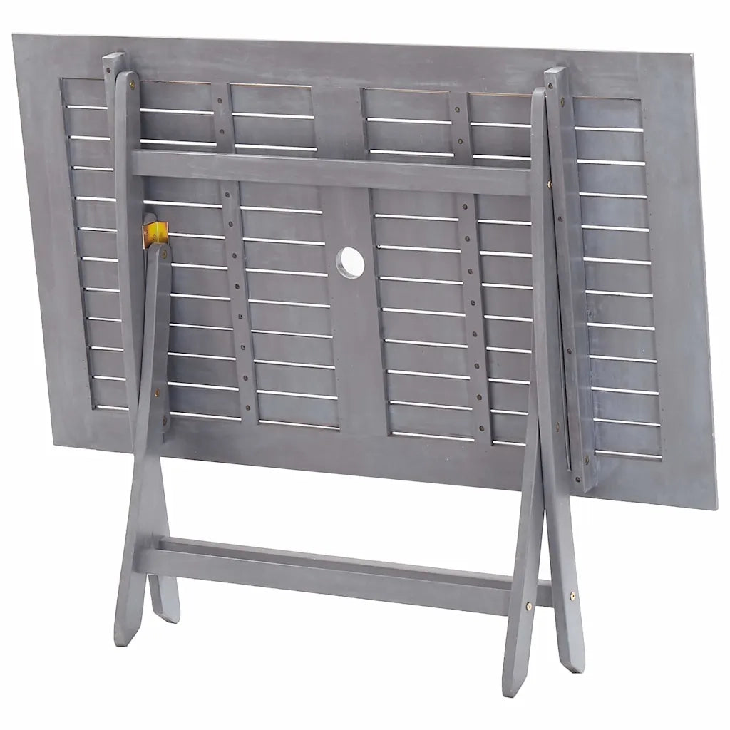 Tavolo da Giardino Pieghevole 120x70x75cm in Massello d'Acacia 46331