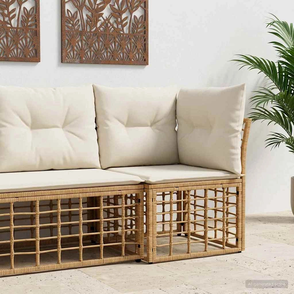 Modulo Divano Angolare da Esterno Naturale polyrattan 42026726