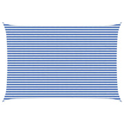Telo Ombra Blu e Bianco 4 x 7 m HDPE