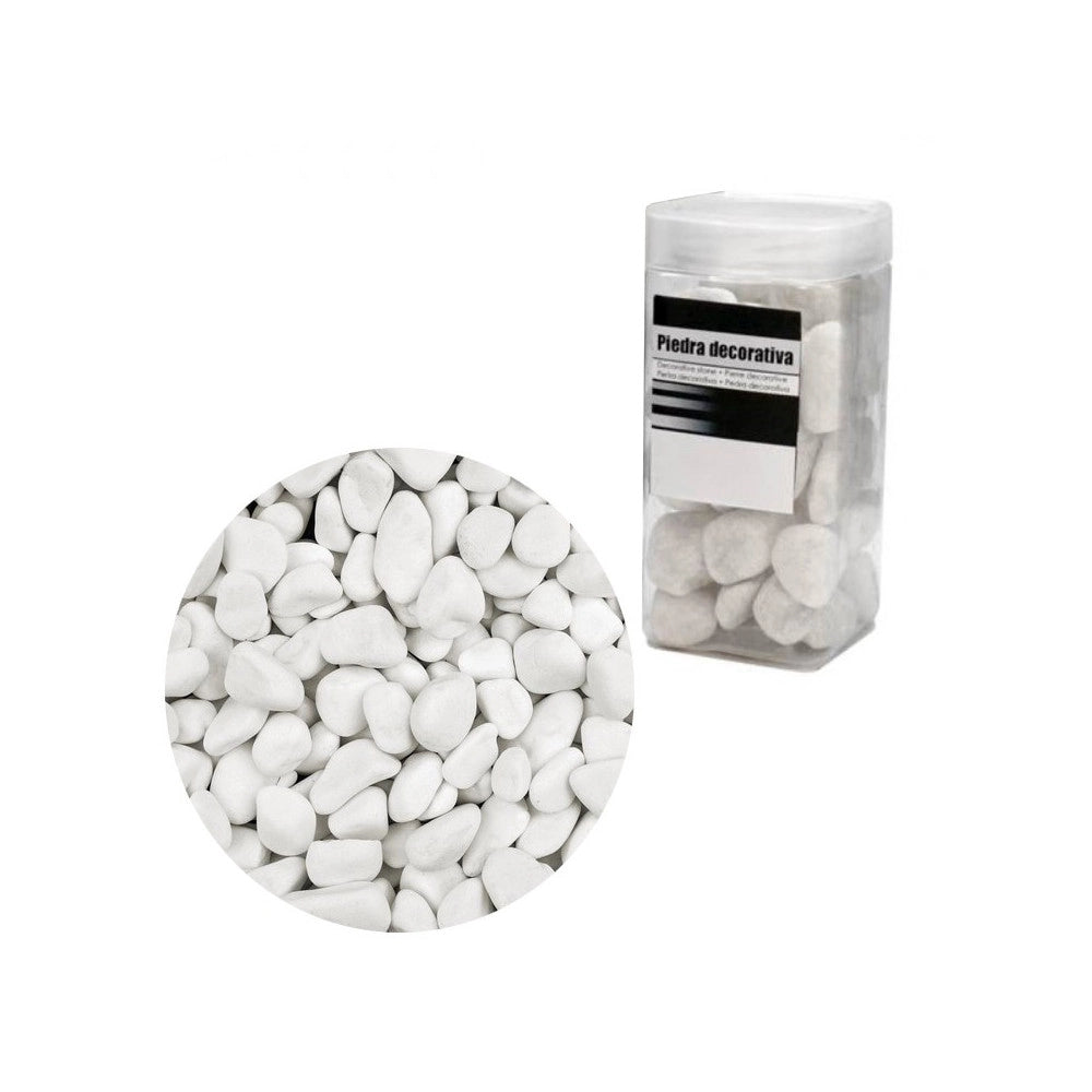 Trade Shop - Pietre Ciottoli Sassi Bianco Decorazione Acquario Accessori Fondale Giardino -