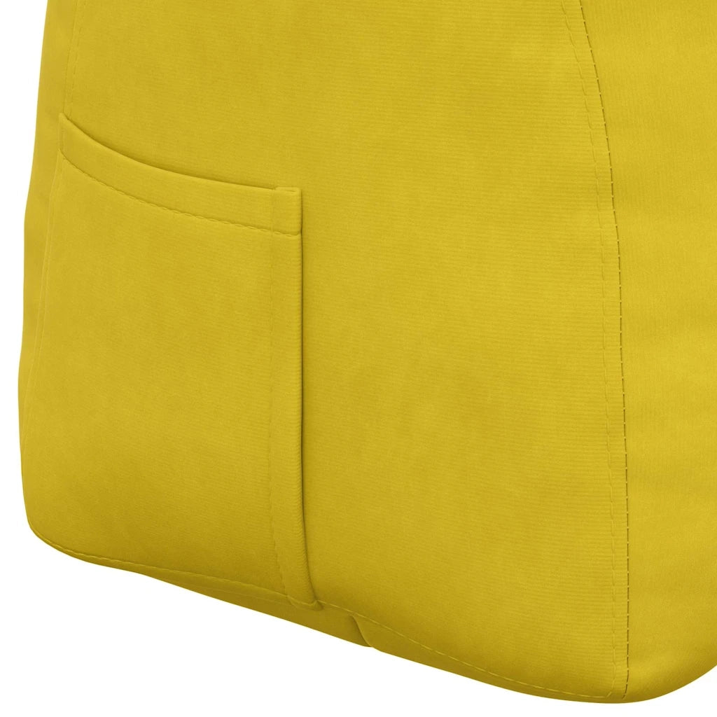 Cuscino per Schiena Giallo 140 x 24 x 50 cm Velluto 42014523