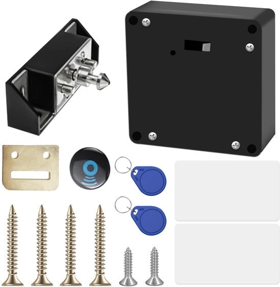 Sistema di chiusura elettronico per cassetti - Slot RFID con batteria - Sicuro e comodo - Adatto per cassetti e cassetti - Ideale per casa e ufficio