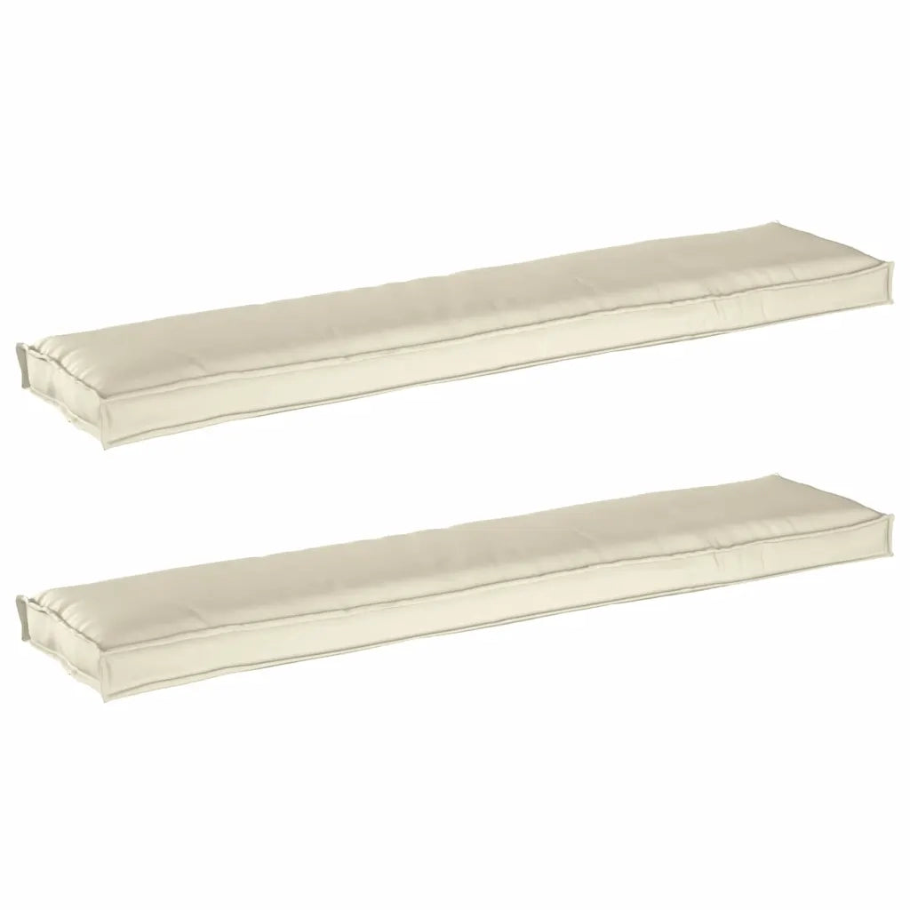 Set di Cuscini per Pallet 2 pcs Crema 180 x 40 x 8 cm 42001720