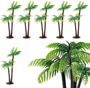 Palmacchi Miniatuturi 20 Stuks - Palmacchi Bicamera - Modelli di Alberi Miniatuturi - Materiale Plastico - Colore Verde - 13 cm Altezza - Palme Miniatuturi