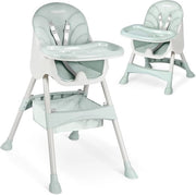 Sedia alta per bambini con tavolo da pranzo rimovibile per bambini - Sedia per bambini verde, facile da pulire, da utilizzare a partire dalla nascita