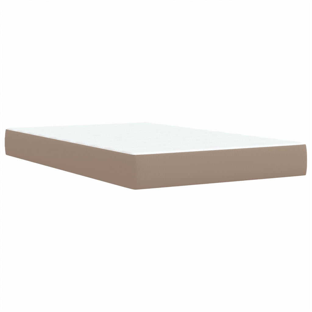 Giroletto a Molle con Materasso Cappuccino 120x200cm Similpelle 3286119