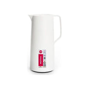 Emsa N4170400 Motiva Caraffa Termica Quick Press 1000 ml doppia parete in vetro colore Bianco