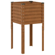 Fioriera | Cassetta per fiori | Vaso da giardino 45x45x88 cm in acciaio corten