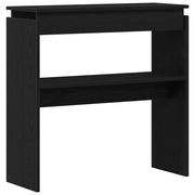 Tavolo Consolle | Tavolo d'Ingresso Rovere Nero 80 x 30 x 80 cm Legno multistrato