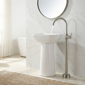 Rubinetto Da Lavabo Rea Lungo Brush Nickel