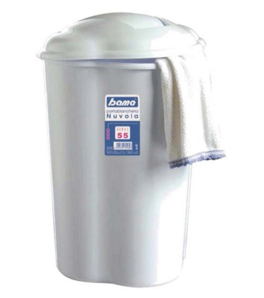 Porta Biancheria Nuvola Bianco 55 Litri 45X36X64 Cm Bama - Bama Spa