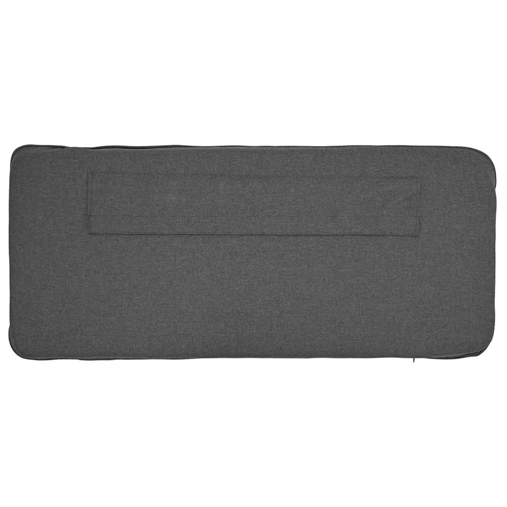 Testiera | Testata imbottita Marrone e grigio scuro 200 cm Pino massello