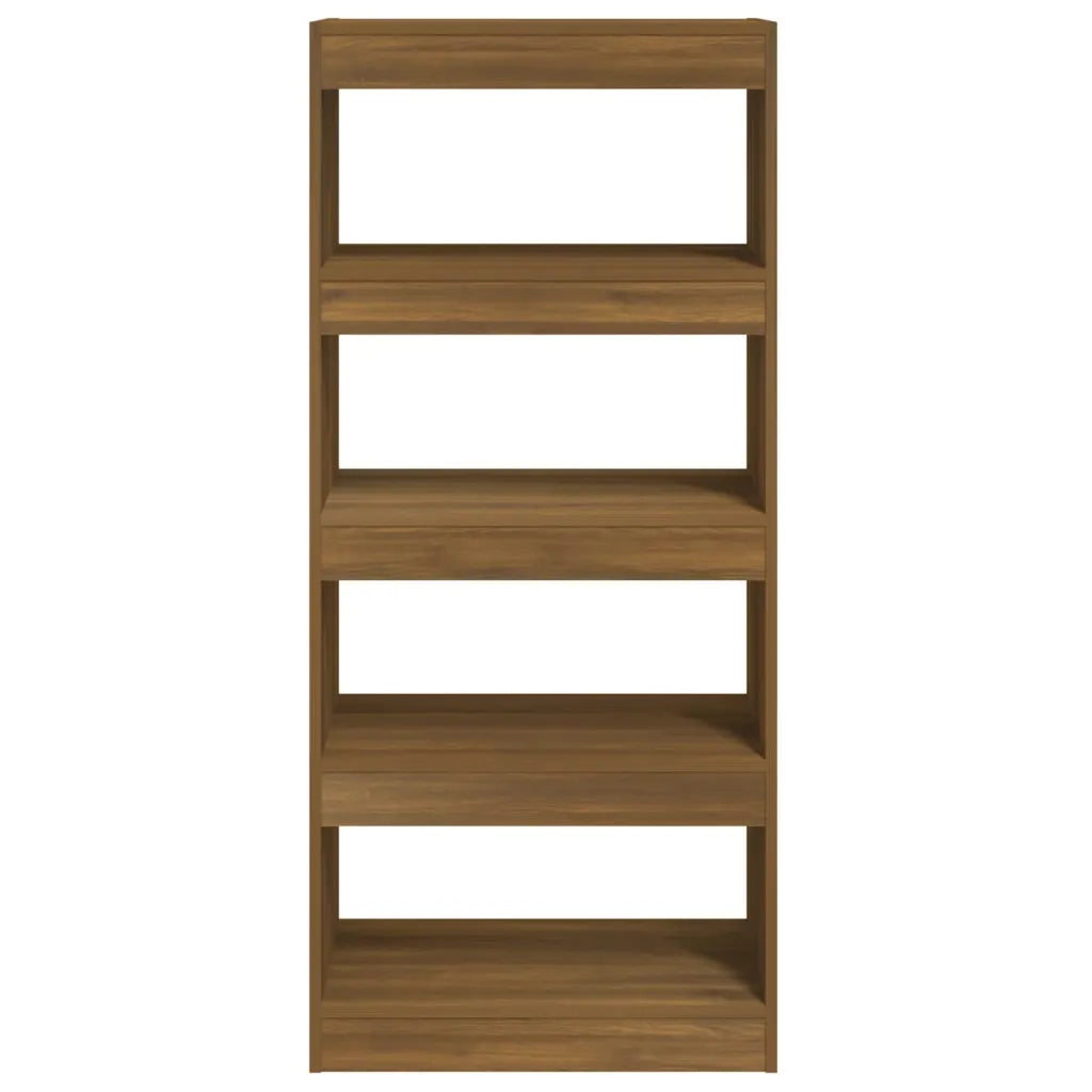 Libreria/Divisorio Rovere Marrone 60x30x135cm Legno Multistrato 813607