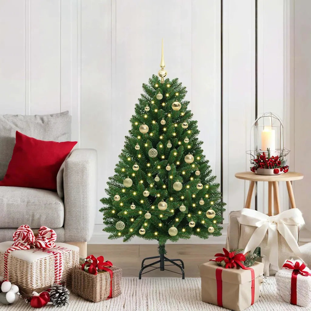 Albero di Natale | Decorazioni natalizie artificiale Verde 120 cm PVC e Metallo