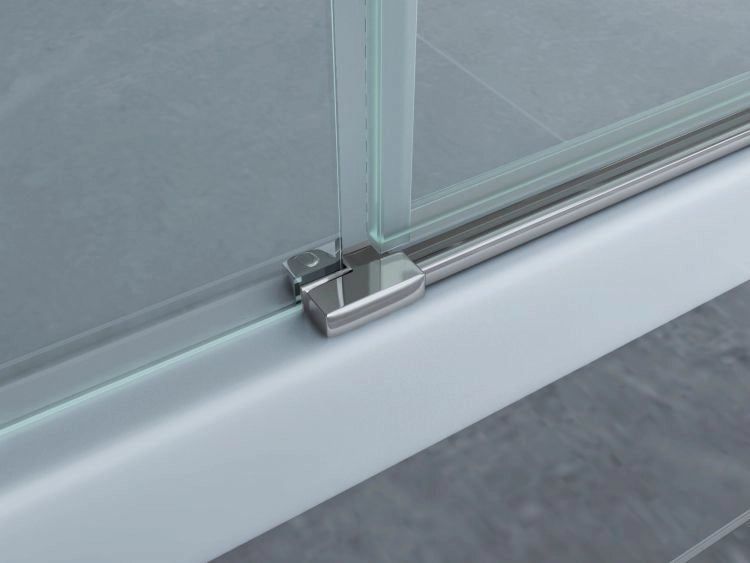 Porta doccia in Cristallo 8 MM un lato apertura anta battente con cerniere inox - Misura: 130 x h195 cm