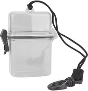Scatola di chiusura acqua resistente - Scatola di archiviazione acqua resistente - Solida scatola di plastica - Leggera - Con grappolo di corda - Adatta per apparecchiature elettroniche - Scatola acqua resistente