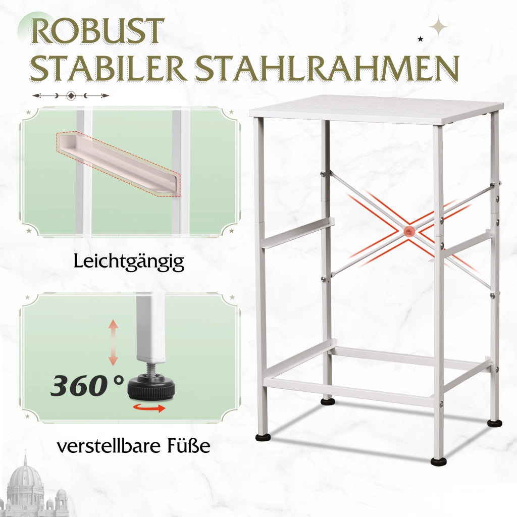Cassettiera con 2 Cassetti ¨C Xylo ¨C Bianco Tessuto Metallo 60x40x