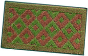 Zerbino Ingresso 50x80 cm Asciugapassi Assorbente Antiscivolo Vellutato Made In Italy Verde