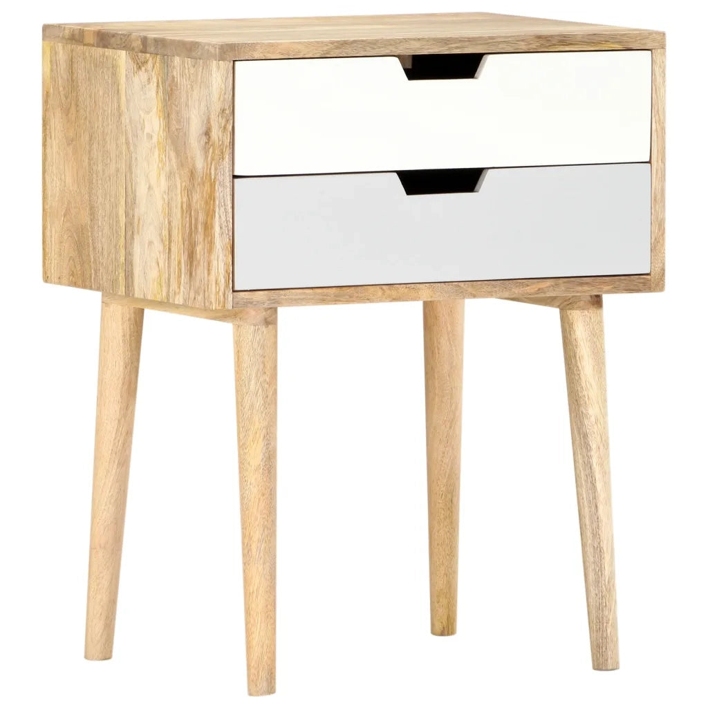 Comodino 47x35x59 cm in Legno Massello di Mango cod mxl 44087