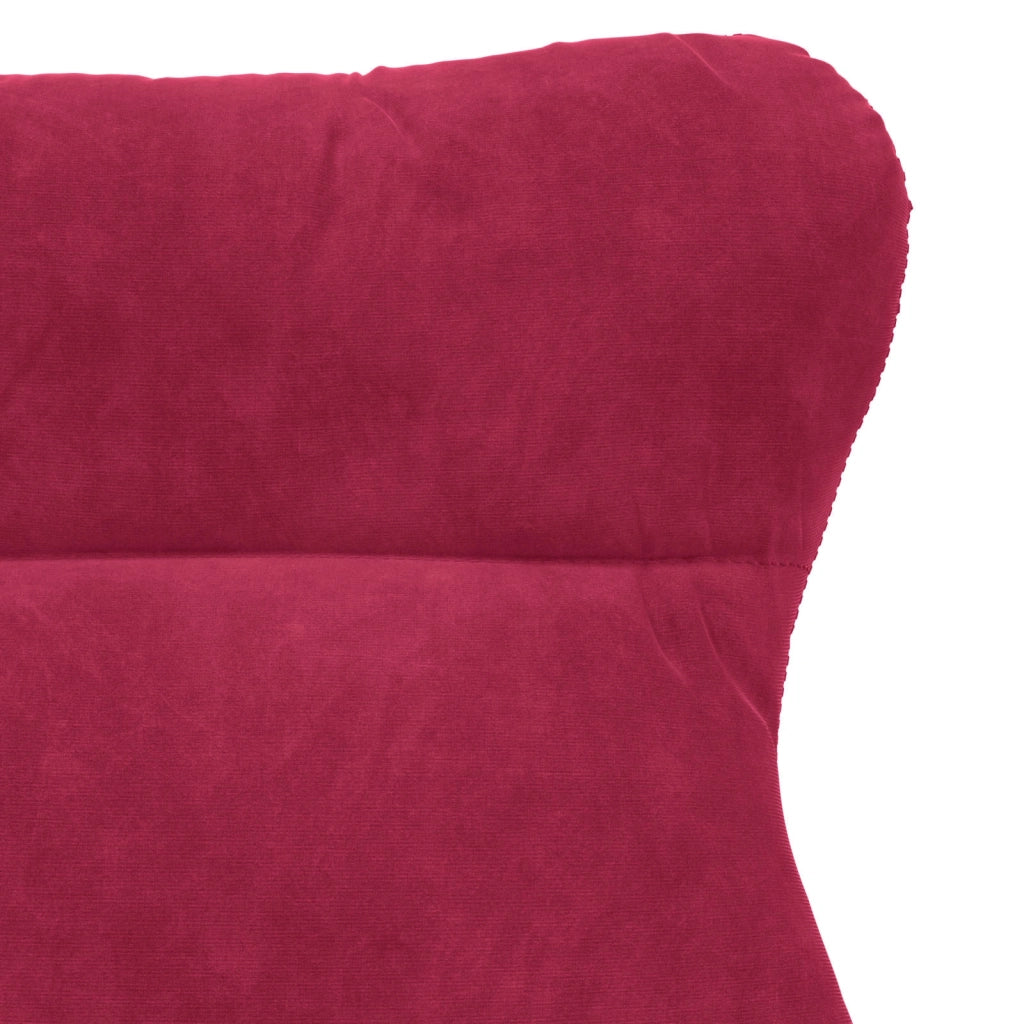 Divano Sedia-Poltrona Rosso Vino 69 x 74 x 93 cm Velluto 672405