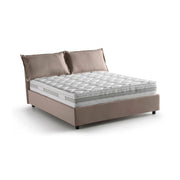 Letto Matrimoniale Amy, Letto Matrimoniale Materasso Incluso Made in Italy, Grigio Tortora\