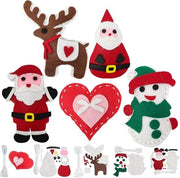 Kit di artigianato per bambine - Attività di creatività per ragazze - Regalo originale per bambine - Cadeau di Natale e compleanno con renna e pupazzo di neve
