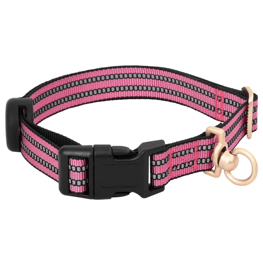 Pettorina per cani con guinzaglio e collare regolabili Grande Rosa 02_0042323