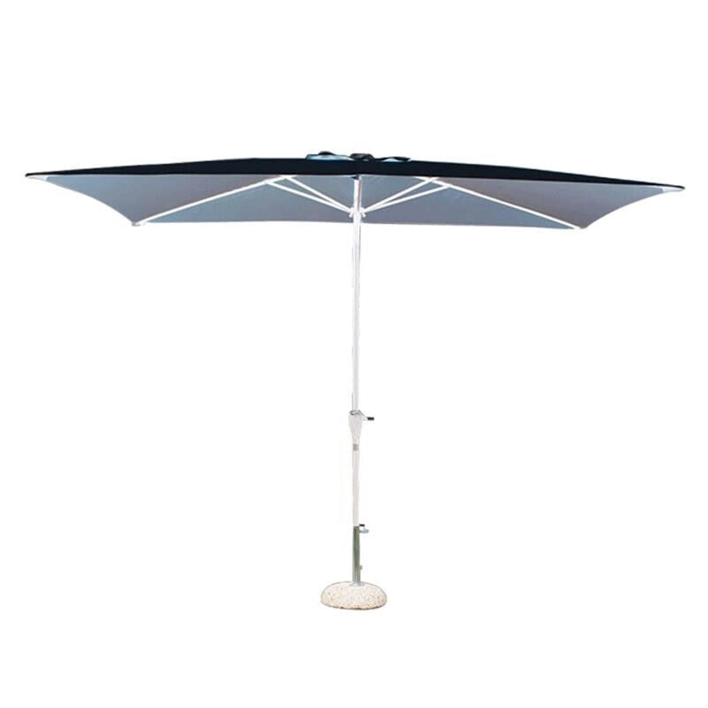 OMBRELLONE POLY ECO RETTANGOLARE 2 X 3 MT CON TELO GRIGIO