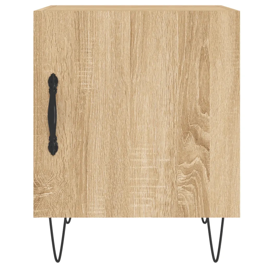 Comodino Rovere Sonoma 40x40x50 cm in Legno Multistrato 827554
