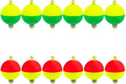 Floatanti per pesca da acqua dolce 12 pezzi - Materiale EVA - Chiusura antiscivolo - Leggero - Duraturo - Adatto per pesca del pesce persico e del crappie - Bobine da pesca.