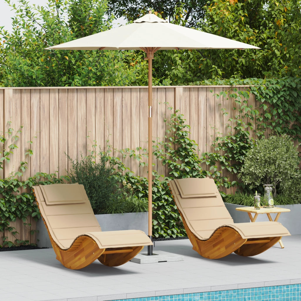 Parasol da giardino Bianco crema 240x260 cm BambÃ¹