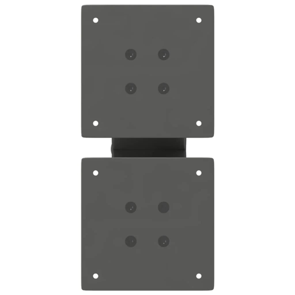 Set di 2 gambe regolabili per tavolino a forma di X 30 x 30 cm per mobili moderni in acciaio antracite 02_0057202