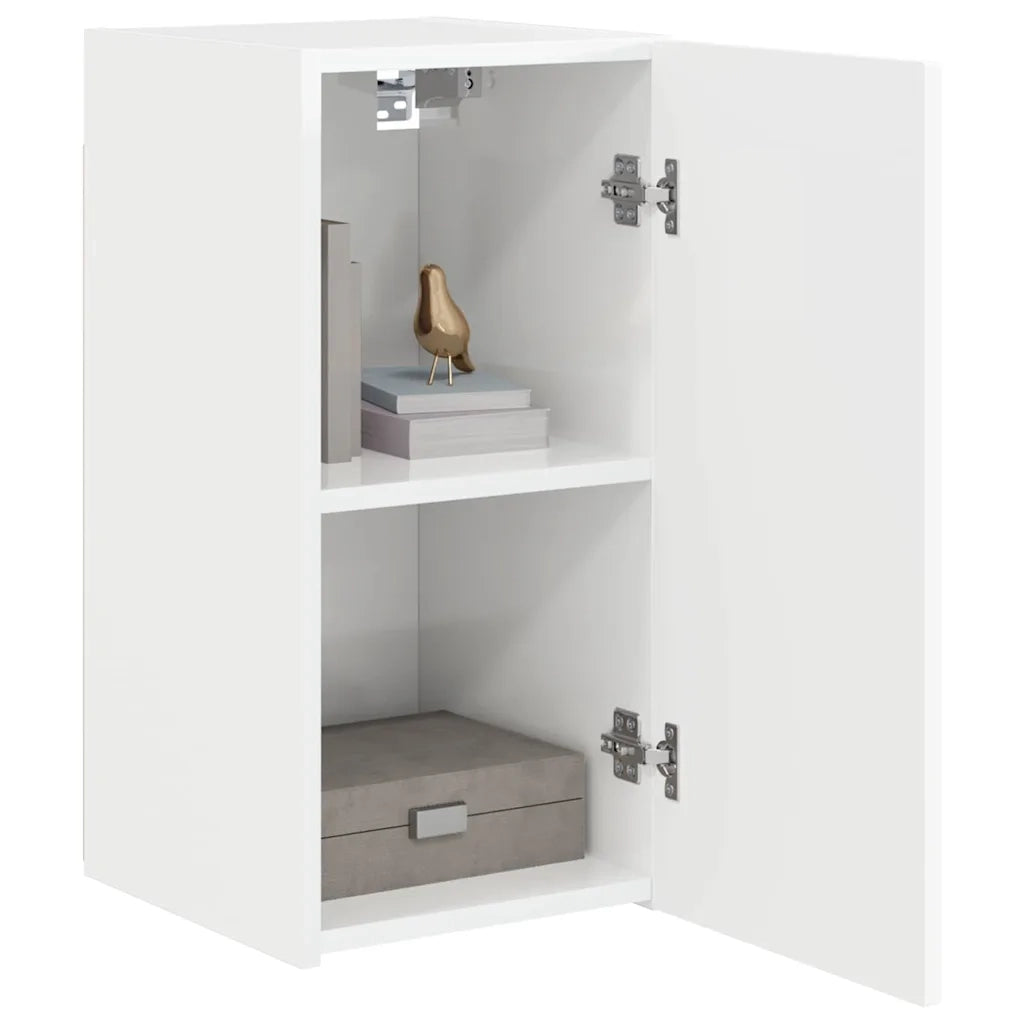 Mobile TV da parete-Mobile TV a Muro-Credenza TV Bianco Lucido 30 x 31 x 60 cm