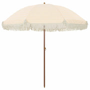 Ombrello | Parasolne da Spiaggia Giallo e Bianco 205 x 205 x 210 cm