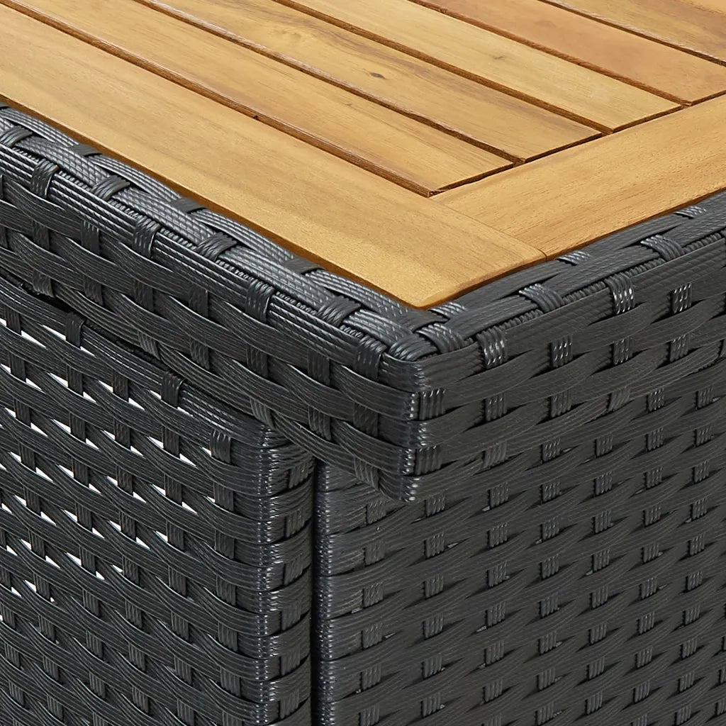 Set da Bar 3 pz in Polyrattan Nero CFW3608277