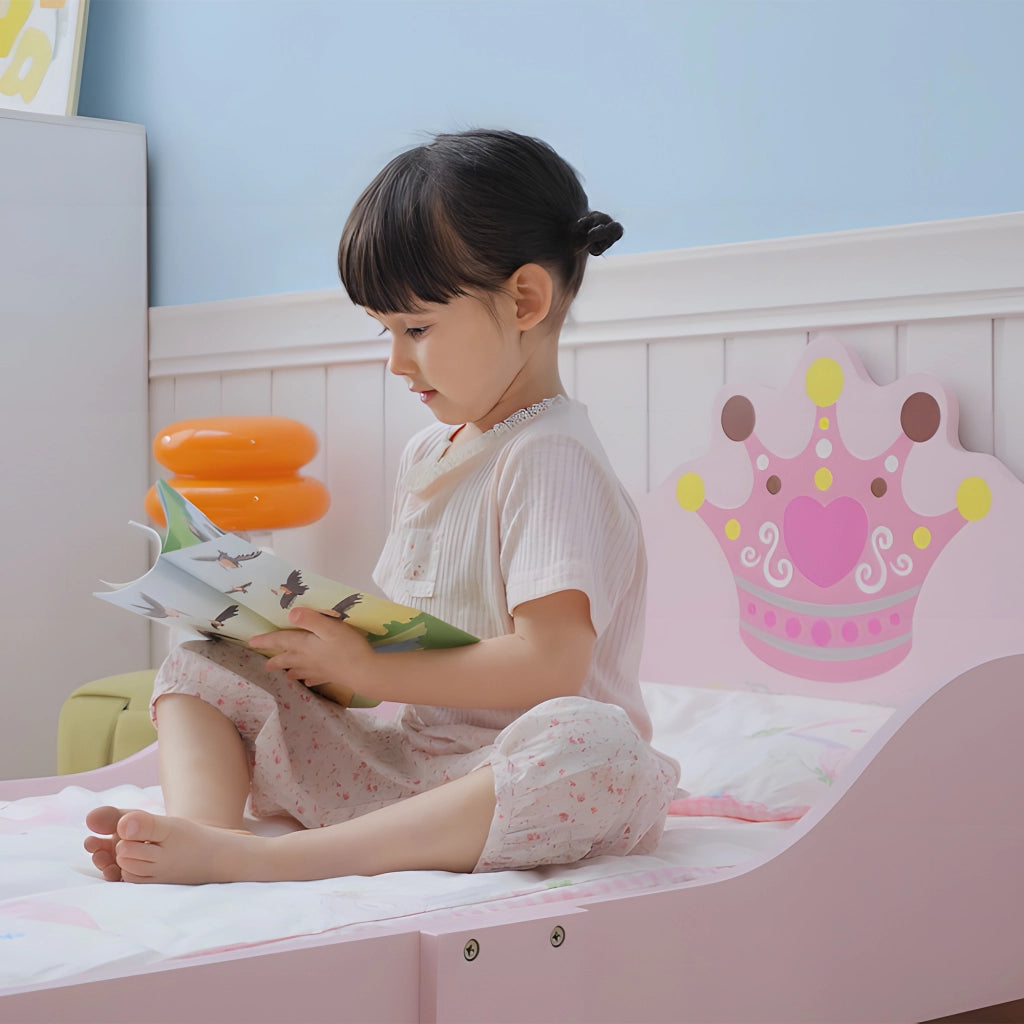 Letto Singolo per Bambini ¨C Minimal ¨C Rosa 143x73x60 cm