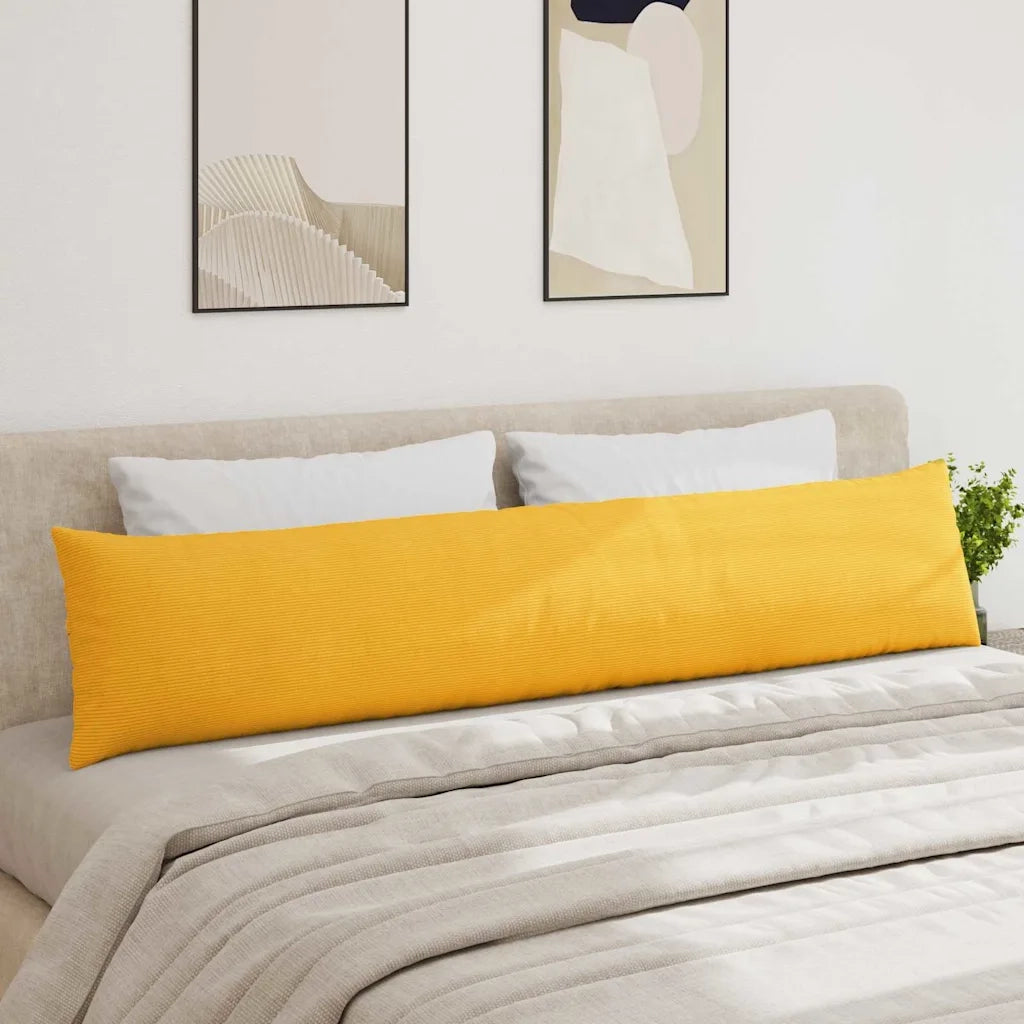Cuscini da Divano 2 pcs Giallo Chiaro 200 x 40 cm