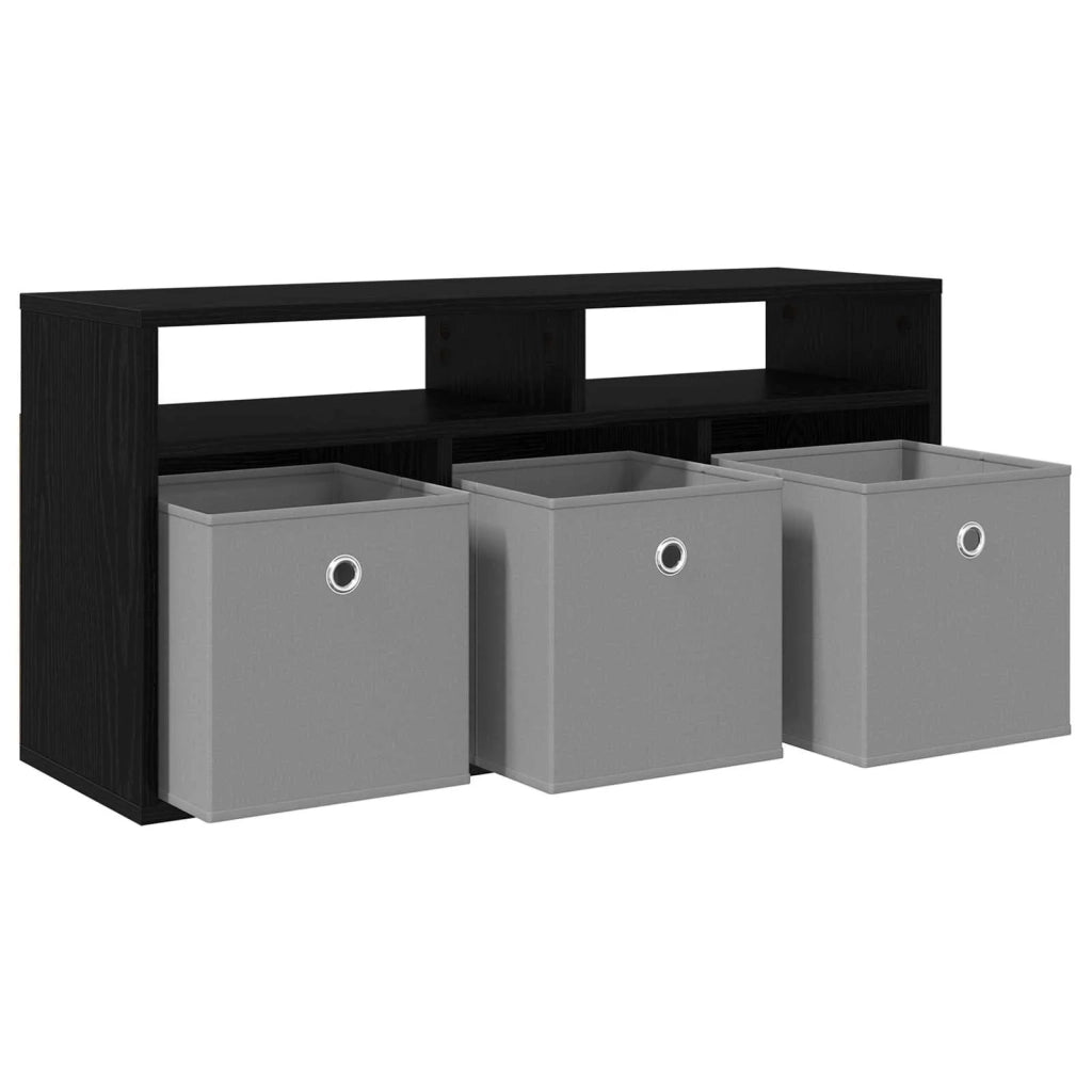 Lowboard con cassetto Rovere Nero 87 x 27,5 x 43 cm CFW5152364