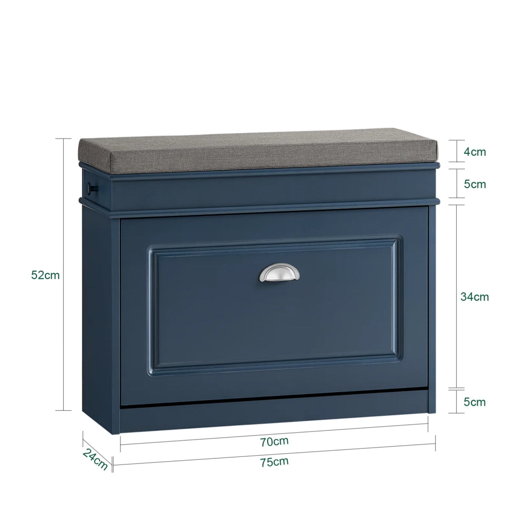 Scarpiera salvaspazio Slim, portascarpe salvaspazio Regolabili Blu L75*P24*A52 cm FSR82-L-B