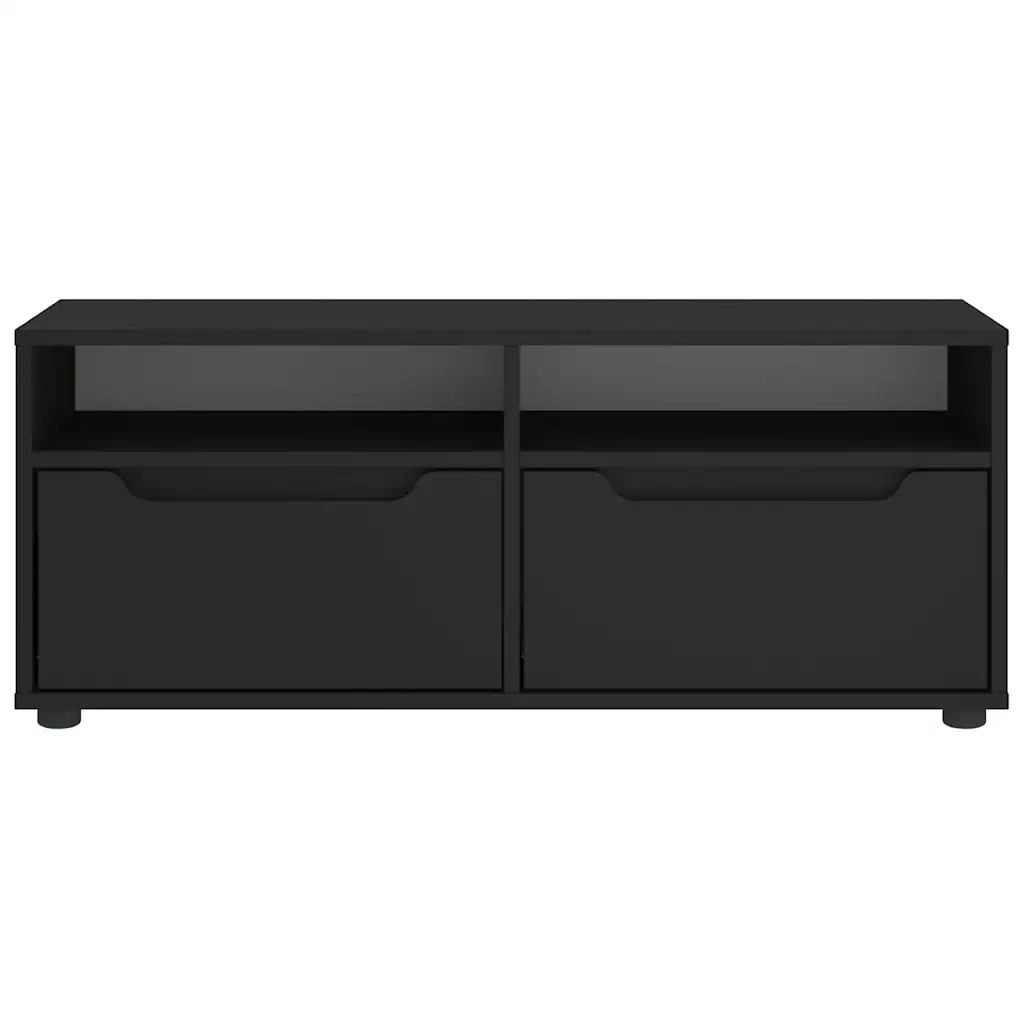 vidaXL Mobile TV VISNES Nero 100x40x38 cm in Legno Multistrato