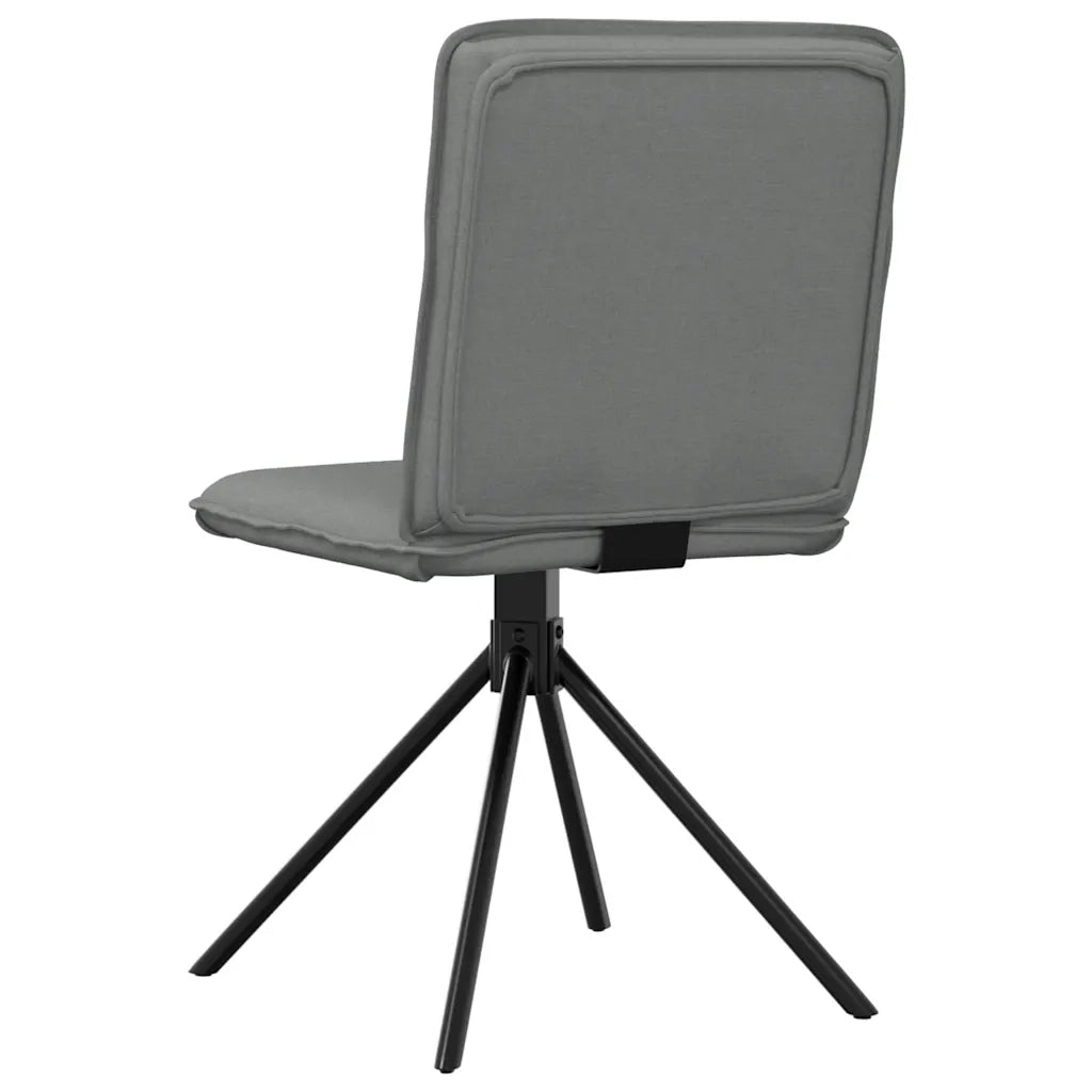 Sedie da Pranzo 2 pz Grigio Scuro in Tessuto 4101233